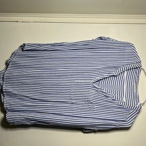 Blue striped shirt